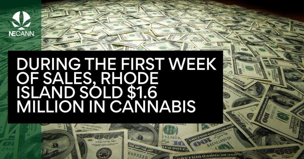 $1.6M in Cannabis Sold in RI