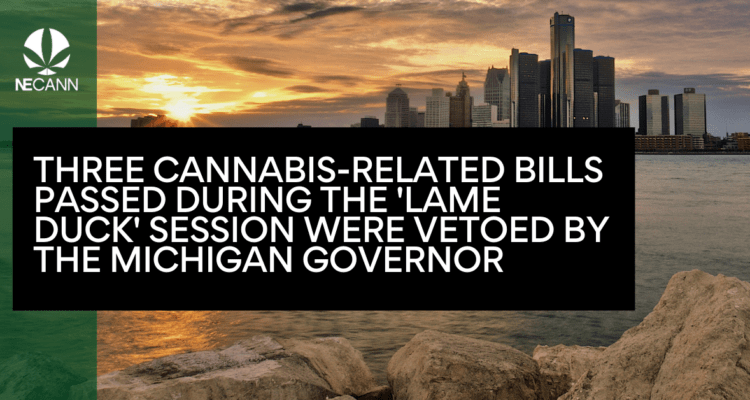 MI Governor's Vetoes Cannabis Bills