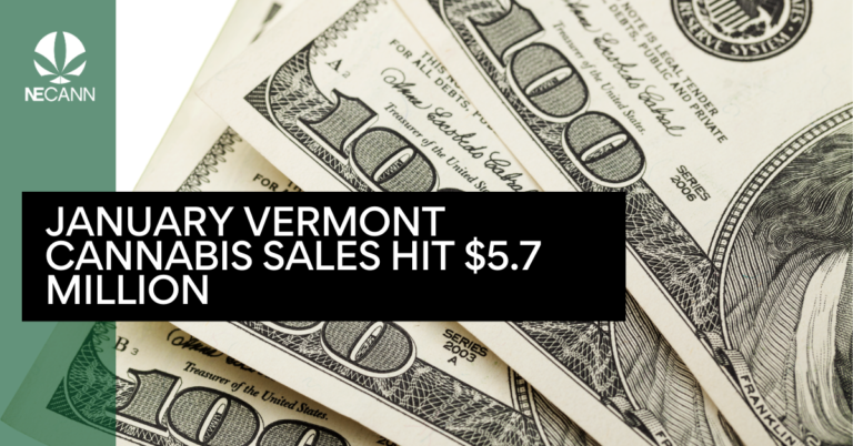 VT Cannabis Sales Reach $5.7 Million