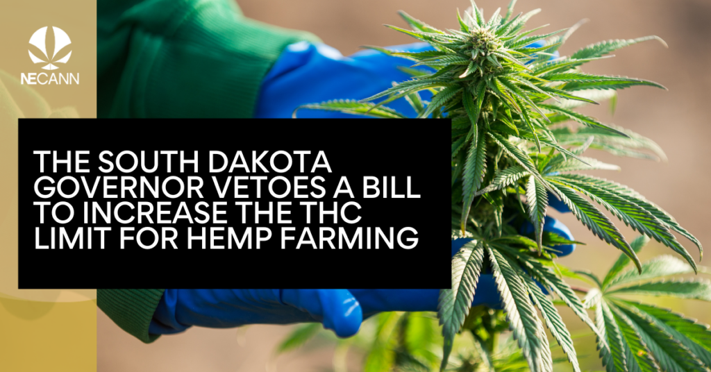 The South Dakota Governor Vetoes a Bill to Increase the THC Limit for Hemp Farming