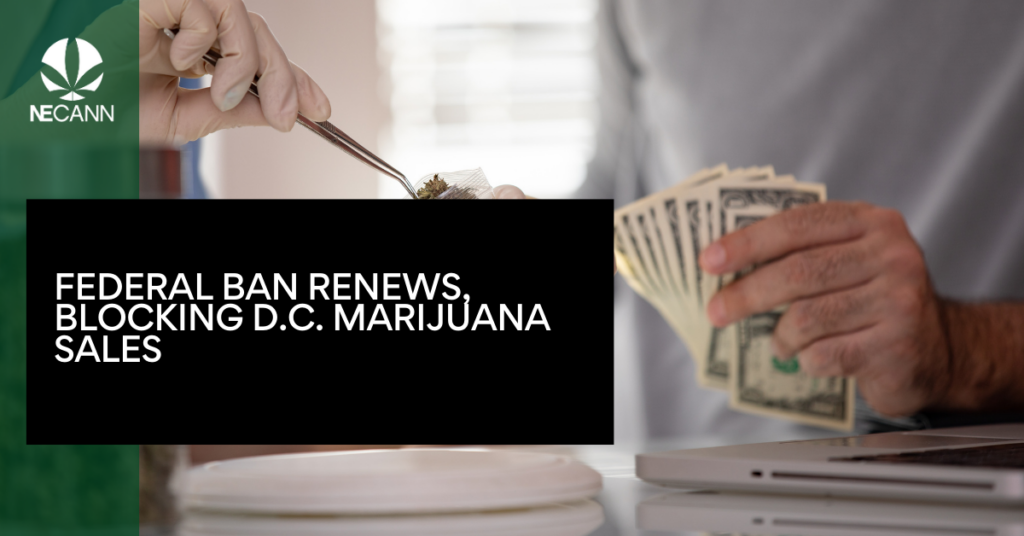 Federal Ban Renews, Blocking D.C. Marijuana Sales