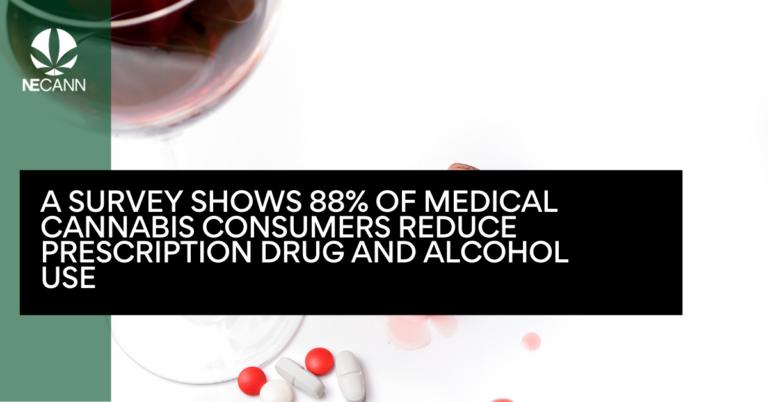 A survey shows 88% of Medical Cannabis Consumers Reduce Prescription Drug and Alcohol Use