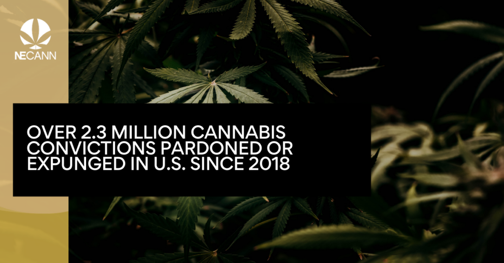 Over 2.3 Million Cannabis Convictions Pardoned or Expunged in U.S. Since 2018