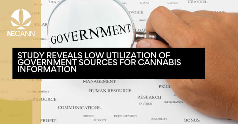 Study Reveals Low Utilization of Government Sources for Cannabis Information